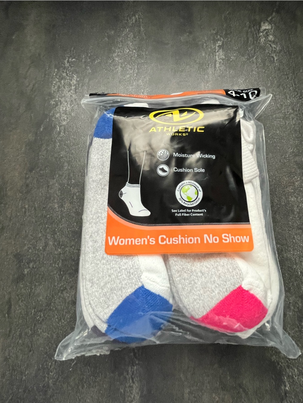 NIP ladies no show Athletic Works socks